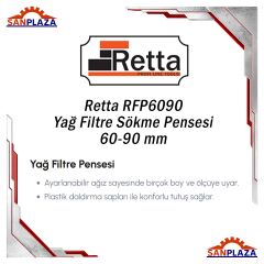Retta RFP6090 Yağ Filtresi Sökme Pensesi 60-90 mm