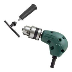 Troy 90000 Açılı Matkap Adaptörü Mandrenli Köşe Kenar Delme Vidalama Ucu 90 Derece