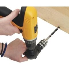 Troy 90000 Açılı Matkap Adaptörü Mandrenli Köşe Kenar Delme Vidalama Ucu 90 Derece