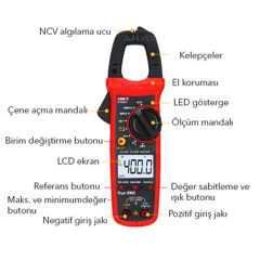 Unit UT203+ Ac/Dc 400A True Rms Dijital Pensampermetre