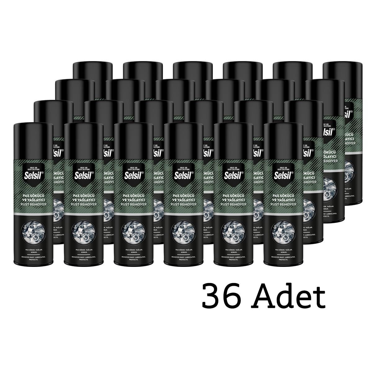 Selsil Pas Sökücü ve Yağlayıcı Sprey 200 ml - 36 Adet