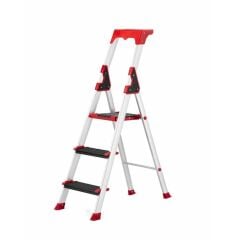 Sanplaza Saraylı (2+1) 3 Basamaklı Profesyonel Alüminyum Merdiven 1302