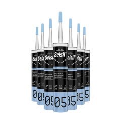 Selsil Şeffaf Mutfak Banyo Duşakabin Silikonu 280 ml 25 Adet 1 Koli