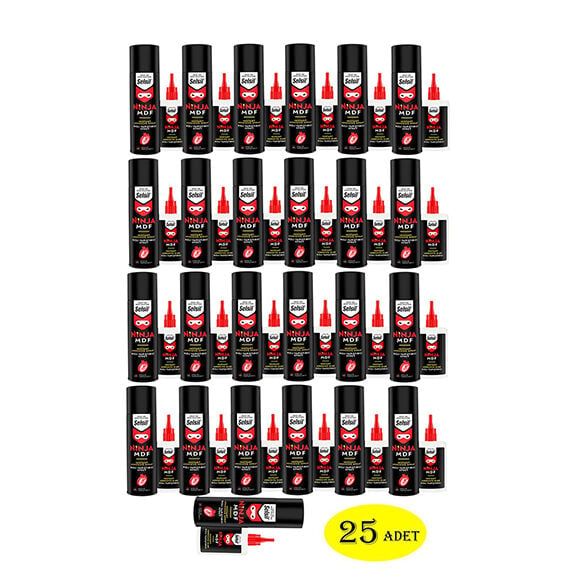 Selsil Ninja Mdf Hızlı Yapıştırıcı 25 Adet 200 ml+50 gr (1 koli)