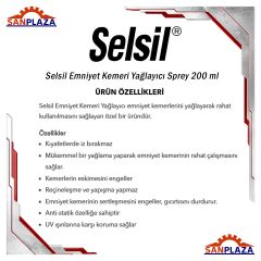 Selsil Emniyet Kemeri Yağlayıcı Sprey 200 ml