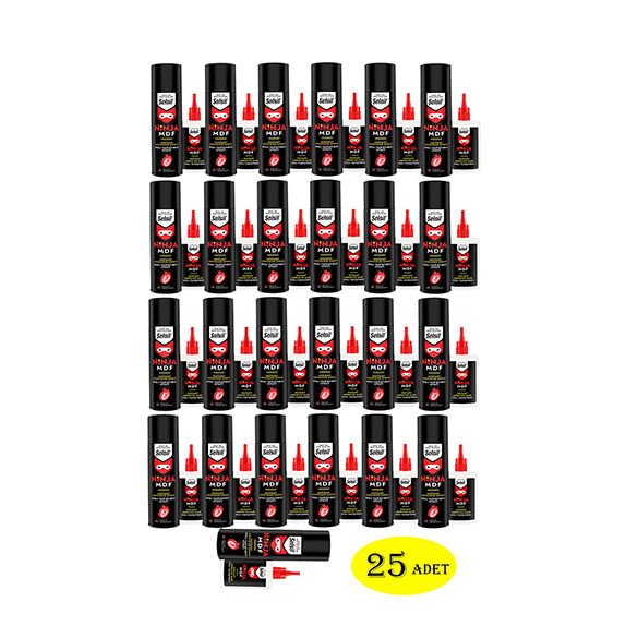 Selsil Ninja Mdf Hızlı Yapıştırıcı 25 Adet 400 ml+100 gr (1 Koli)