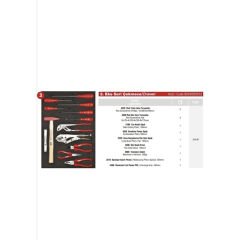 İzeltaş 8243001096 Takım Dolabı Eko Serisi 5 Çekmece Dolu 96 Parça