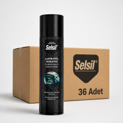 Selsil Lastik Kauçuk Fitil Yenileme Spreyi 200 ml 36 Adet