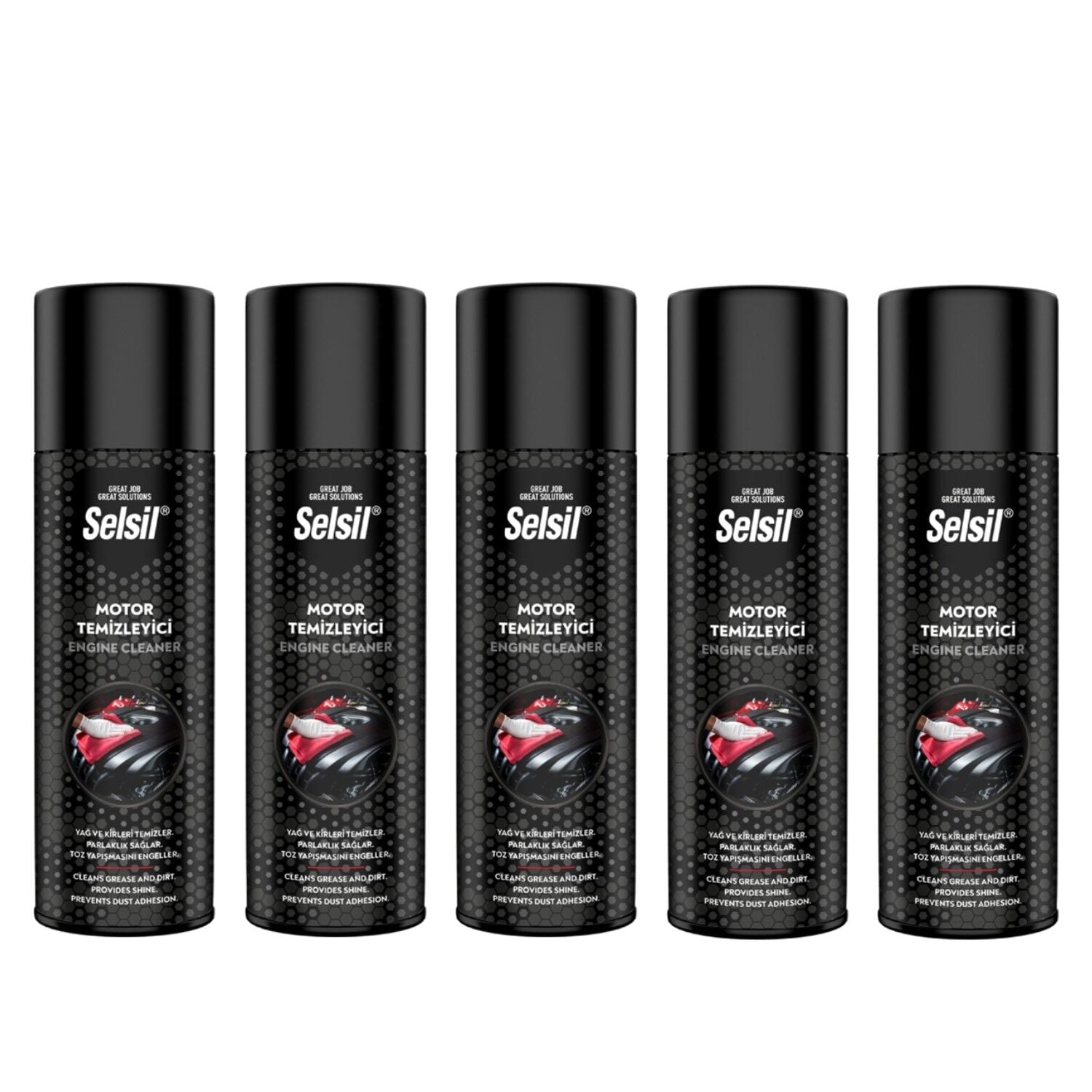 Selsil Susuz Motor Temizleyici Sprey 500 ml 5 Adet