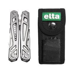 İzeltaş Elta Multi Tool Plus 13 Fonsiyonlu Katlanır Çok Amaçlı Pense El Aleti Paslanmaz Çelik 165 mm