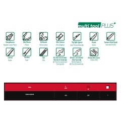 İzeltaş Elta Multi Tool Plus 13 Fonsiyonlu Katlanır Çok Amaçlı Pense El Aleti Paslanmaz Çelik 165 mm