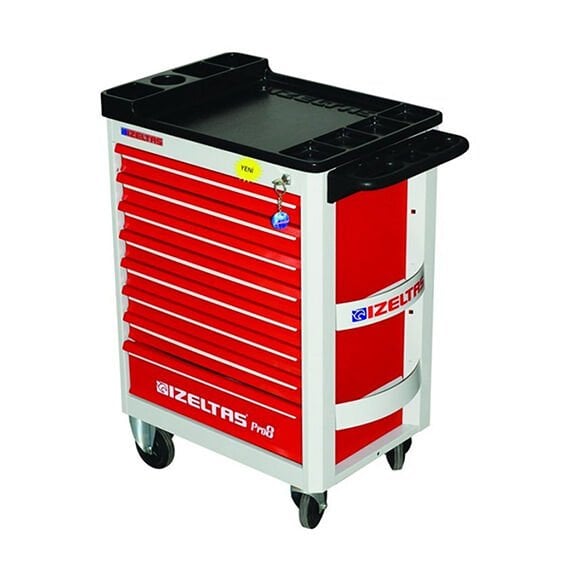 İzeltaş 8241001209 Pro 8 Çekmeceli 206 Parça Dolu Takım Çantası