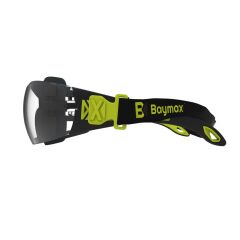 Baymax BX-2500 Comfort Dual Antifog Şeffaf Buğu Yapmayan Toz Çapak Koruyucu UV Korumalı Laboratuvar İşçi İş Güvenlik Gözlüğü