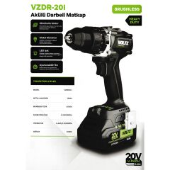 Sanplaza Voltz 3 Parça Set VZ20-3KIT-A Akülü Darbeli Matkap Taşlama Somun Sökme 20V 5.0 Ah