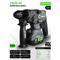 Sanplaza Voltz 4 Parça Set VZ20-4KIT Akülü Darbeli Matkap Taşlama Somun Sökme Kırıcı Delici 20V 5.0 Ah