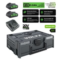 Sanplaza Voltz VZDR-20I E Akülü Darbeli Matkap Kademeli Hız Kömürsüz 20 V 2.0 AH