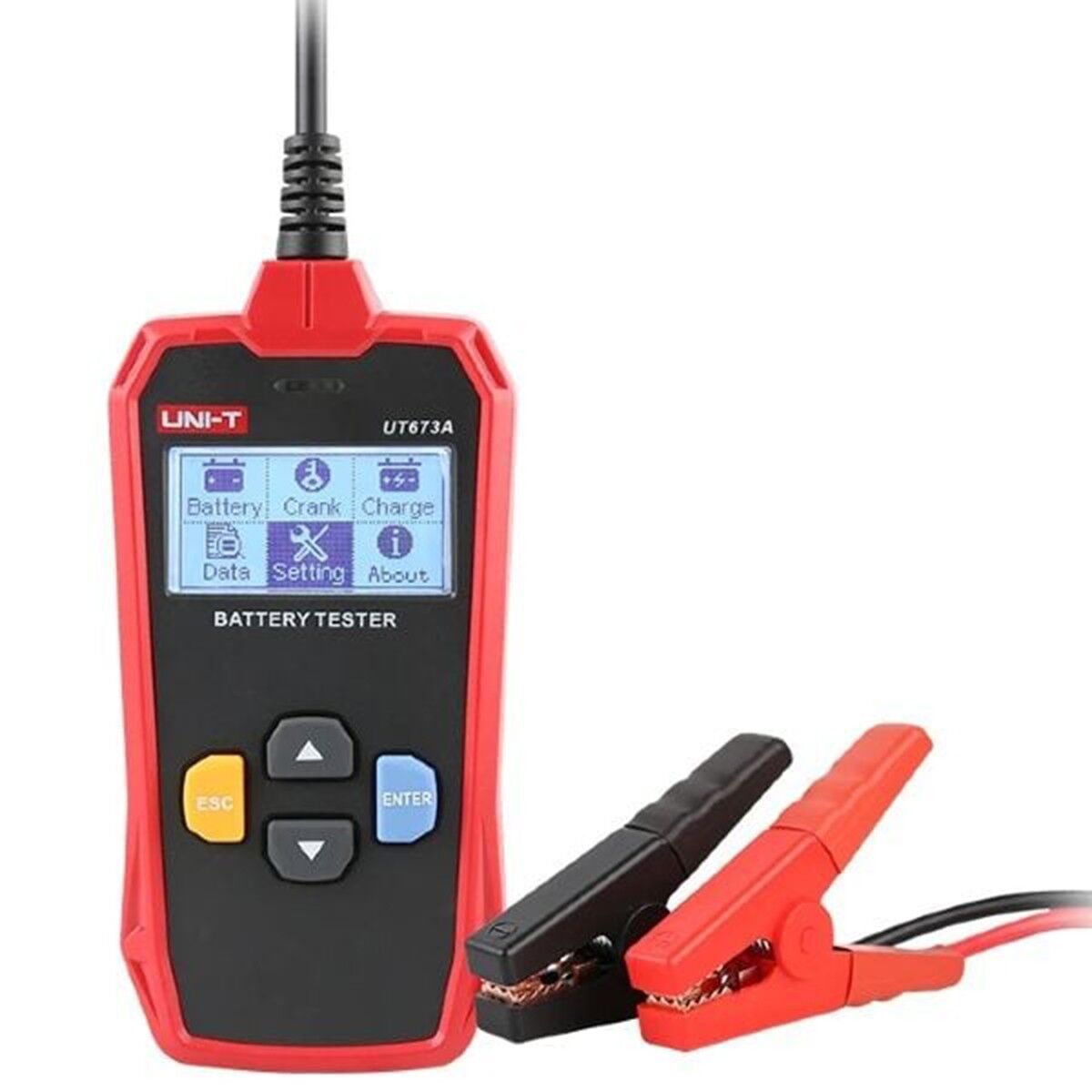 Uni-t UT673A Dijital Akü Batarya Test Analiz Cihazı Voltaj Direnç Pil Kapasite Ölçme 12/24V 250 Ah