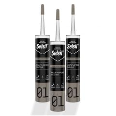Selsil 2528 Genel Amaçlı Silikon Beyaz 280 gr 3 Adet