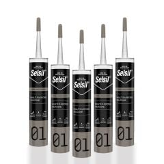 Selsil 2528 Genel Amaçlı Silikon Beyaz 280 gr 5 Adet