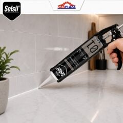 Selsil Genel Amaçlı Beyaz Silikon 280 gr Cam PVC Seramik Metal Banyo Mutfak Sızdırmazlık Dolgu Malzemesi 5 Adet