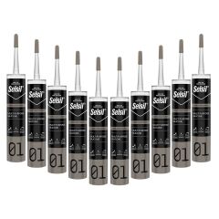 Selsil 2528 Genel Amaçlı Silikon Beyaz 280 gr 10 Adet