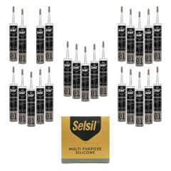 Selsil 2528 Genel Amaçlı Silikon Beyaz 280 gr 25 Adet