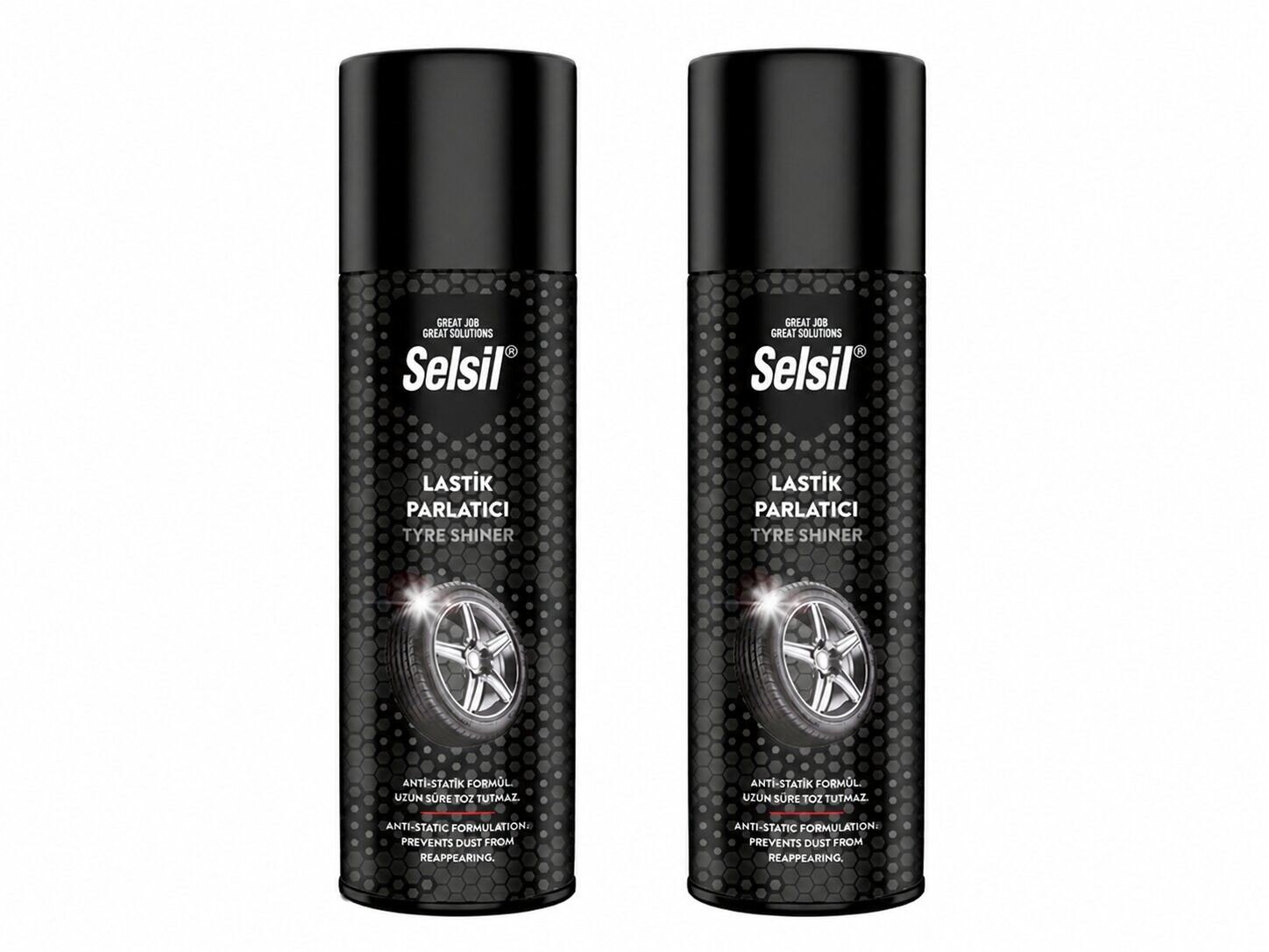 Selsil Lastik Parlatıcı Sprey 500 ml 2 Adet