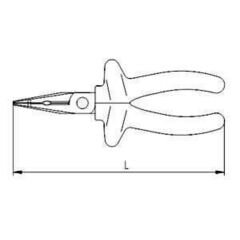 İzeltaş 3225132200 Eğri Uçlu Uzun Kargaburun Opak 200 mm