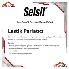 Selsil Lastik Parlatıcı Sprey 500 ml 24 Adet