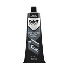 Selsil 50 ML Şeffaf Tüp Silikon Su Sızdırmaz Lavabo Banyo Mutfak Tamir ve Dolgu Silikonu