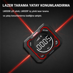 Uni-t LM320E Yüksek Hassasiyetli Dijital Açı Ölçer