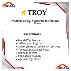 Troy 25056 Mandal Tipi İşkence El Mengenesi 6'' 150 mm