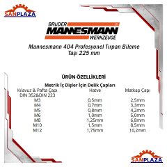 Mannesmann 53250 Profesyonel Kılavuz Pafta Seti 32 Parça