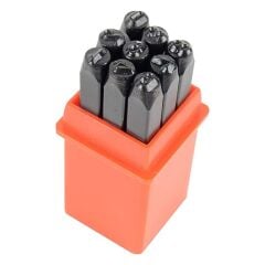 Mannesmann 245-04 Profesyonel Rakam Zımba Damga Seti 4 mm 9 Parça