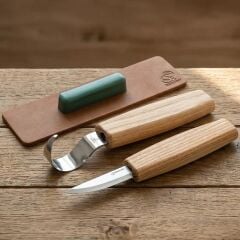 Beavercraft S01 Ahşap Kuksa Kaşık Oyma Bıçağı Seti 4 Parça