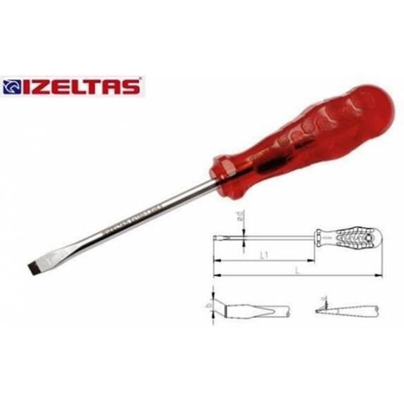 İZELTAŞ Düz Tornavida Kraft 4X80