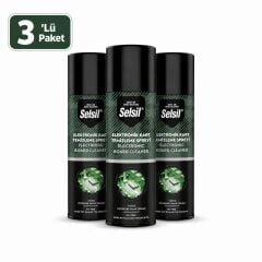 Selsil Elektronik Kart Temizleme Spreyi 200 ml Yağsız Antistatik Devre Temizleyici Sprey 3 Adet
