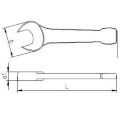 İzeltaş 0700 Çatal Çakma Anahtar 27 mm