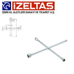 İzeltaş 1975091322 İstavroz Tip 1/2'' Adaptörlü Bijon Anahtarı