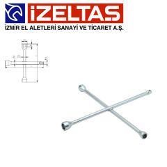 İzeltaş 1975091322 İstavroz Tip 1/2'' Adaptörlü Bijon Anahtarı