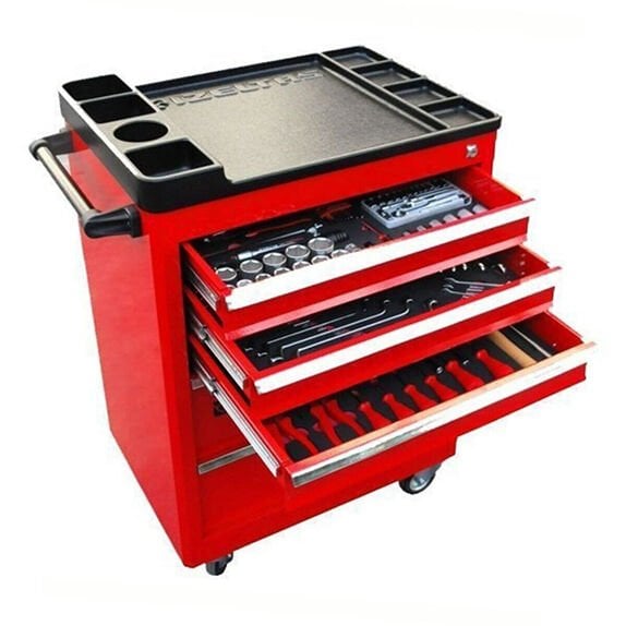 İzeltaş 8235006121 5 Çekmeceli Partner Takım Dolabı Dolu 118 Parça