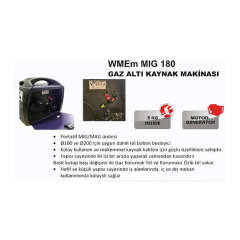 RemPower Wmem 180 Gazaltı Mig Mag İnverter Kaynak Makinesi
