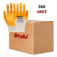 Beybi KN2 Flex Nitril İş Eldiveni 288 Adet (1 Koli) 10 Numara Sarı