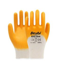 Beybi KN2 Flex Nitril İş Eldiveni 288 Adet (1 Koli) 10 Numara Sarı
