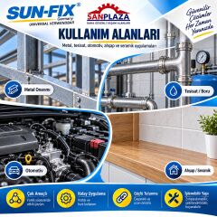Sun-Fix 50040 40 gr Universal Verwendbar Kaynak Tamir Macunu Yapıştırıcı 36 Adet 1 Koli Paket