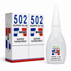 Evobond 502 Hızlı Yapıştırıcı 20 gr Çok Amaçlı Japon Yapıştırıcı 2 Adet