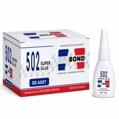 Evobond 502 Hızlı Yapıştırıcı 20 gr Çok Amaçlı Japon Yapıştırıcı 50 Adet