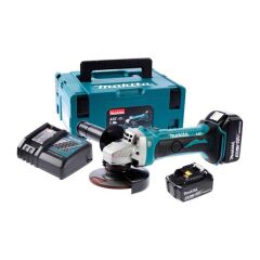 Makita DGA452RMJ Akülü Avuç Taşlama 18V Çift Akülü 115mm