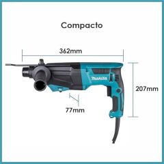 Makita HR2670 Elektropnömatik Kırıcı Delici Matkap 800W SDS Plus
