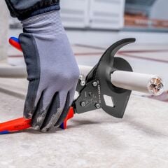 Knipex 9531280 Cırcır Mekanizmalı Kablo Makası 280 mm